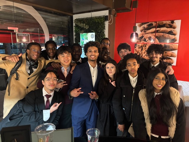 LEAF members at a community social