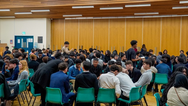 Networking circles at a LEAF bootcamp